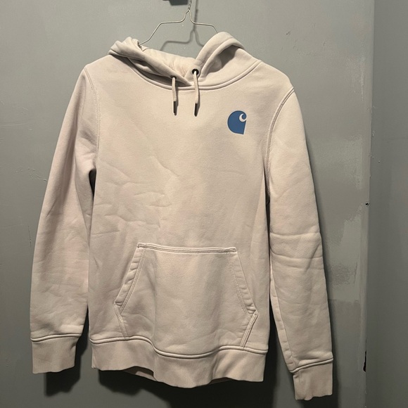 Carhartt Jackets & Blazers - Carhartt Off-White Hoodie with Logo